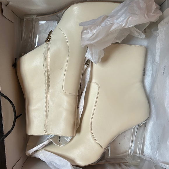 Aldo Shoes - ALDO Dot Ankle Boot with Clear Wedge heel
